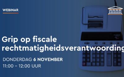 fiscale rechtmatigheidsverantwoording